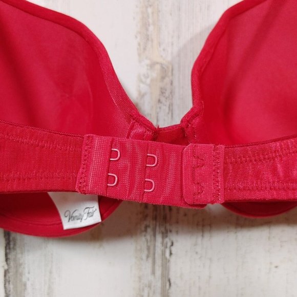 36B Vanity Fair Bra Red Underwire Lined Style 75-208 - Picture 6 of 9